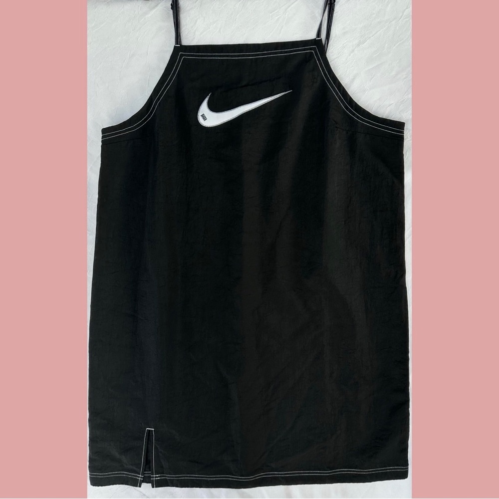 Nike womens sportswear swoosh cami black dress.